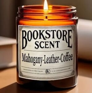 Bookstore Scent Candle - Mahogany, Leather, Coffee